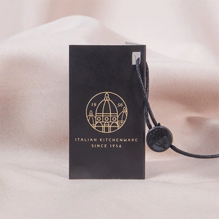 Custom Garment Tags Black Cardboard Swing Tick